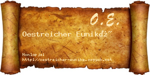 Oestreicher Euniké névjegykártya